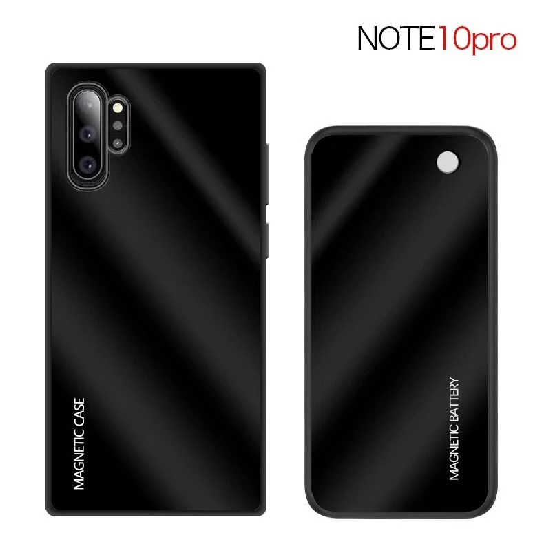 Note 10 чехол для беспроводного зарядного устройства для samsung Galaxy Note 10 Plus тонкий ударопрочный чехол из закаленного стекла для зарядки