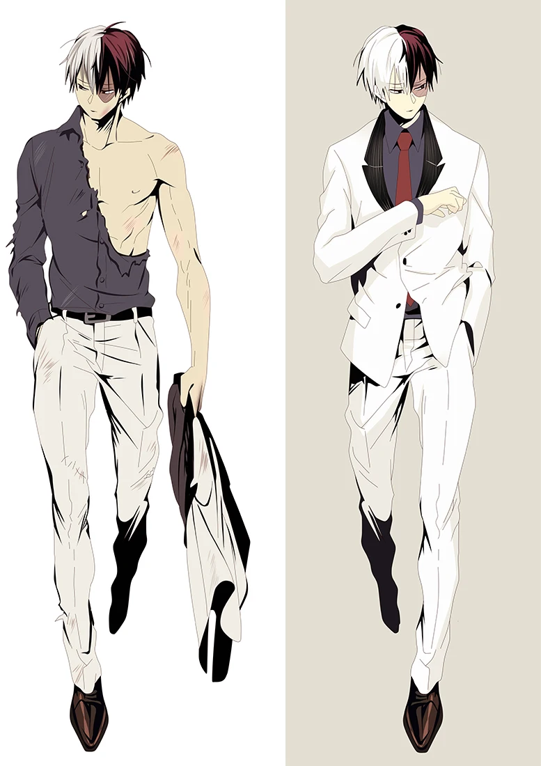 Boku No My Hero Академия Тодороки шото Косплей Подушка Dakimakura чехол обнимающий тело