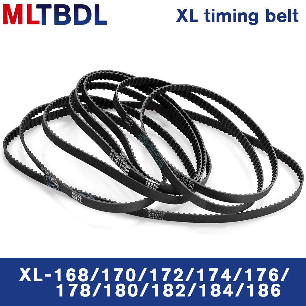 XL зубчатый ремень 168/170/172/174/176/178/180/182/184/186XL резиновый ширина 10 закрытый