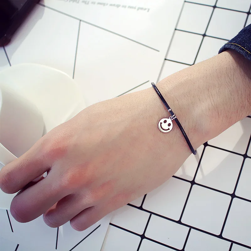 Новинка 2020 браслет для влюбленных с улыбающимся лицом модный трендовый простой