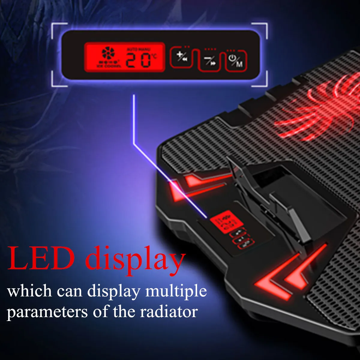 кулер для ноутбука с 5 вентиля