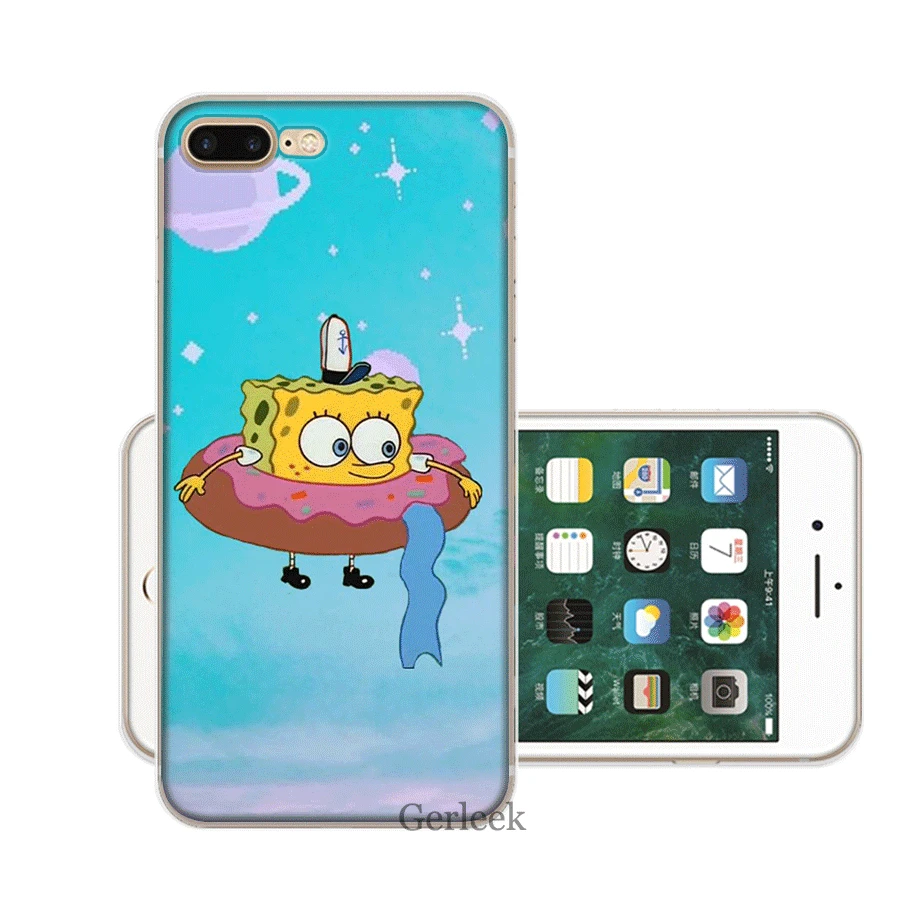 Мобильный телефон чехол для iPhone 11 Pro 6 6s 7 8 PLus XR X XS Max SE 2020 твердая губка Bob-2 - купить