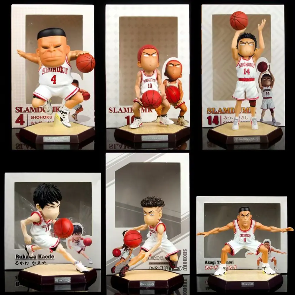 

ПВХ Shohoku аниме фигурка Slam Dunk передвижная кукла сакураги цветок дорога Акаги рукава митсуй аниме Slam Dunk модель игрушки коллекционные предметы