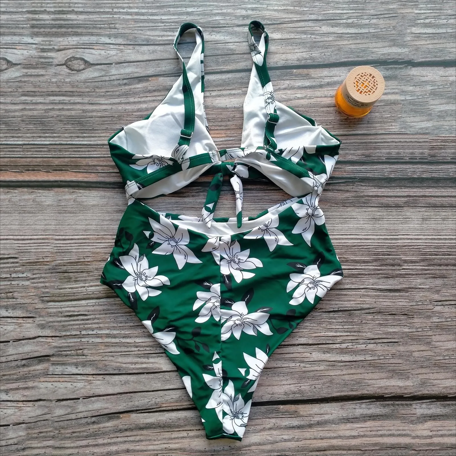 

2021Women's Swimming Suit Swimwear One-piece Printing Swimsuit Sexy Bikini High Waist Thong Swimwear Brazilian Push up Beachwear