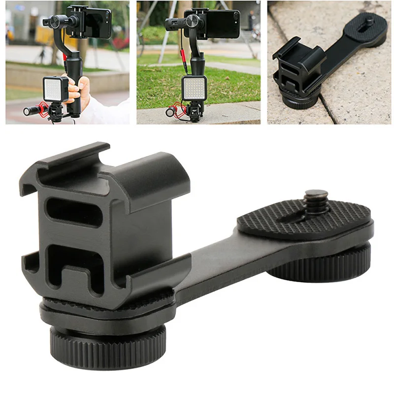 Тройной держатель для микрофона DJI OSMO Mobile 2 Zhiyun Smooth 4 Feiyu Vimble Gimbal Accessories - купить по