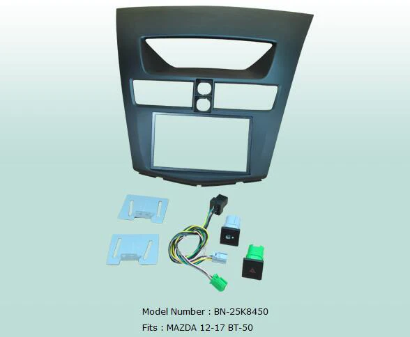 Автомобильная облицовка 2 Din рамка для радио и аудио панели комплект Mazda BT50 2012 2013