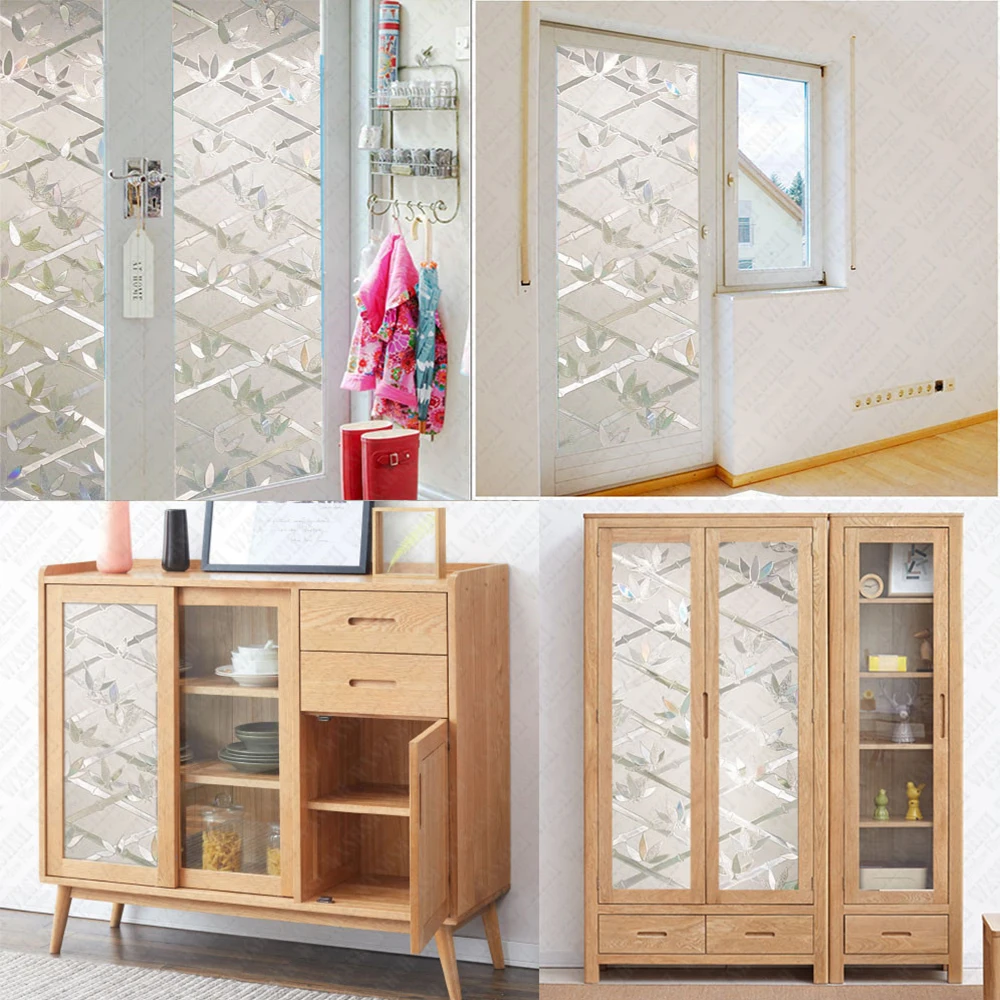 WXSHSH бамбуковая статическая декоративная пленка на окна для уединения