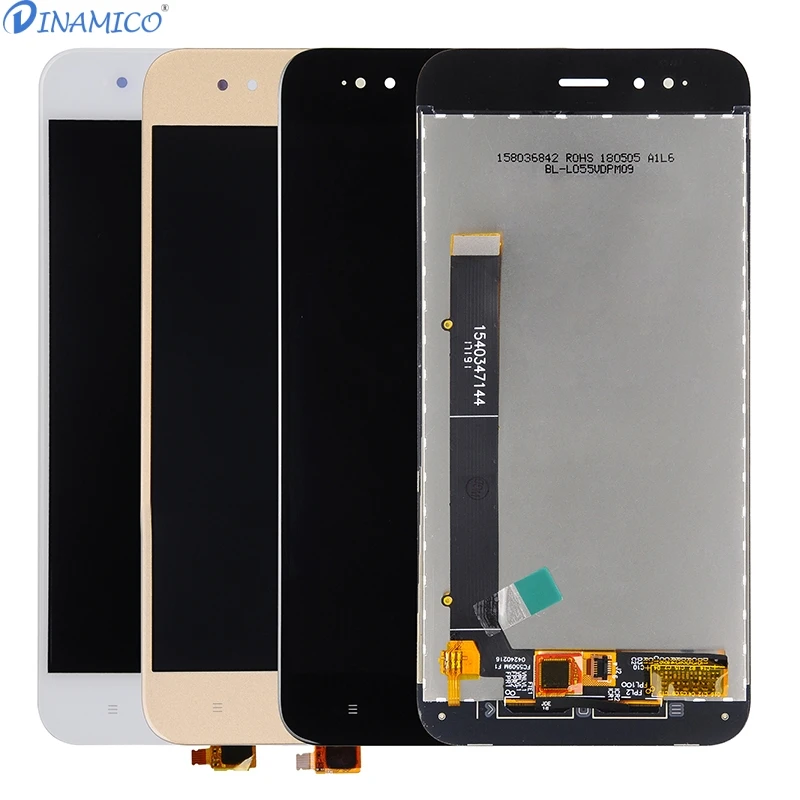 Dina mi co скидка A1 Lcd для Xiao mi 5X Lcd mi 5X mi 5X дисплей с кодирующий преобразователь сенсорного экрана в сборе с рамкой mi ddle