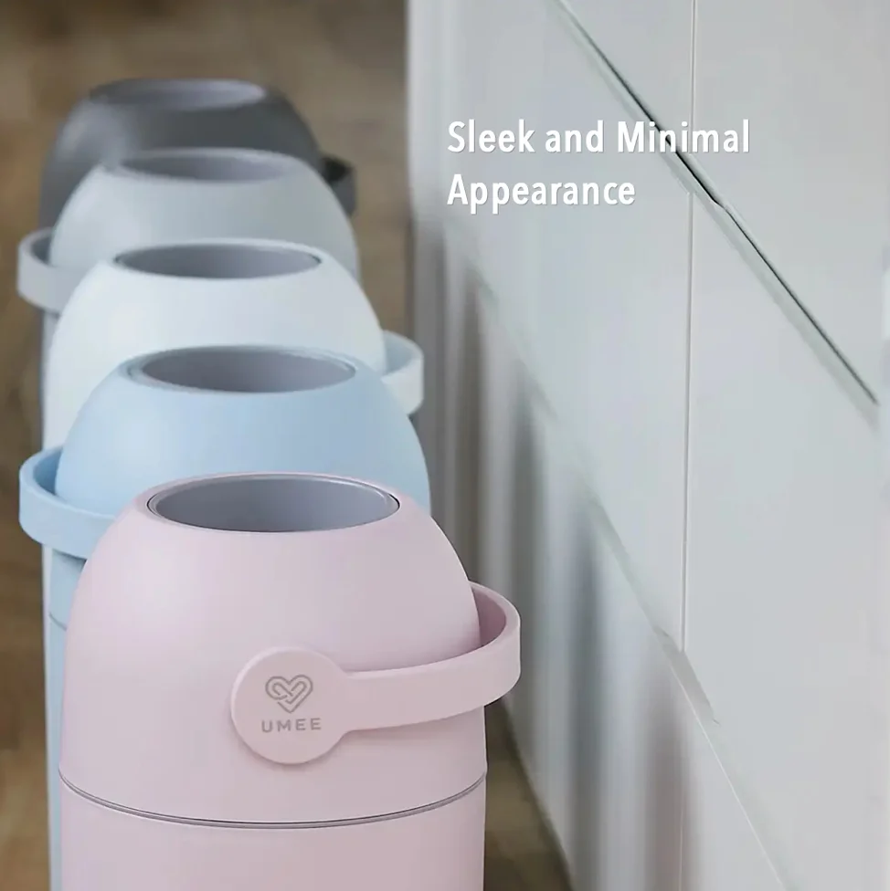 Umee adult diaper pail with regular trash bags baby must have diaper disposal system no smell, no odor diaper trash can disposal