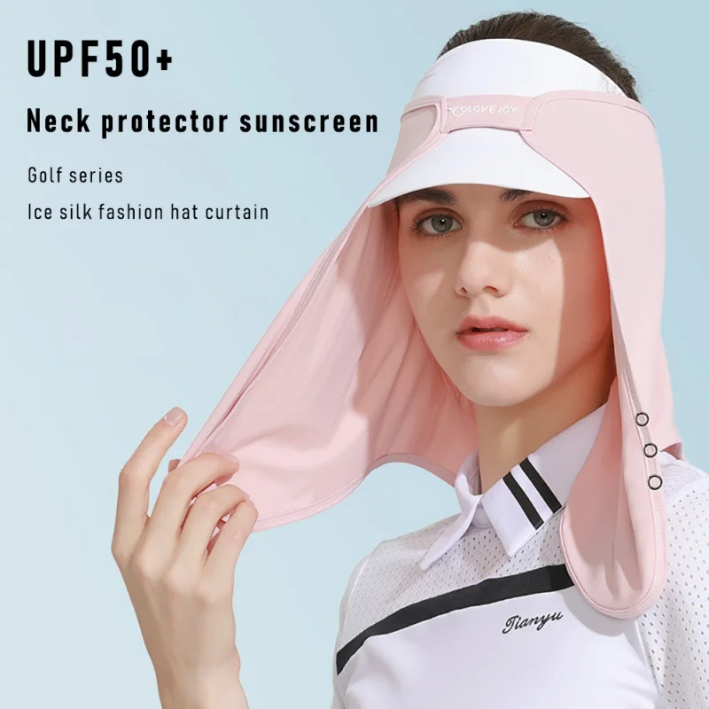 

Soft Headscarf Sunscreen Curtain Quick-drying Breathable Summer Ice Silk Bib Golf Veil Bandanas Scarf Cap Neck Guard Scarf