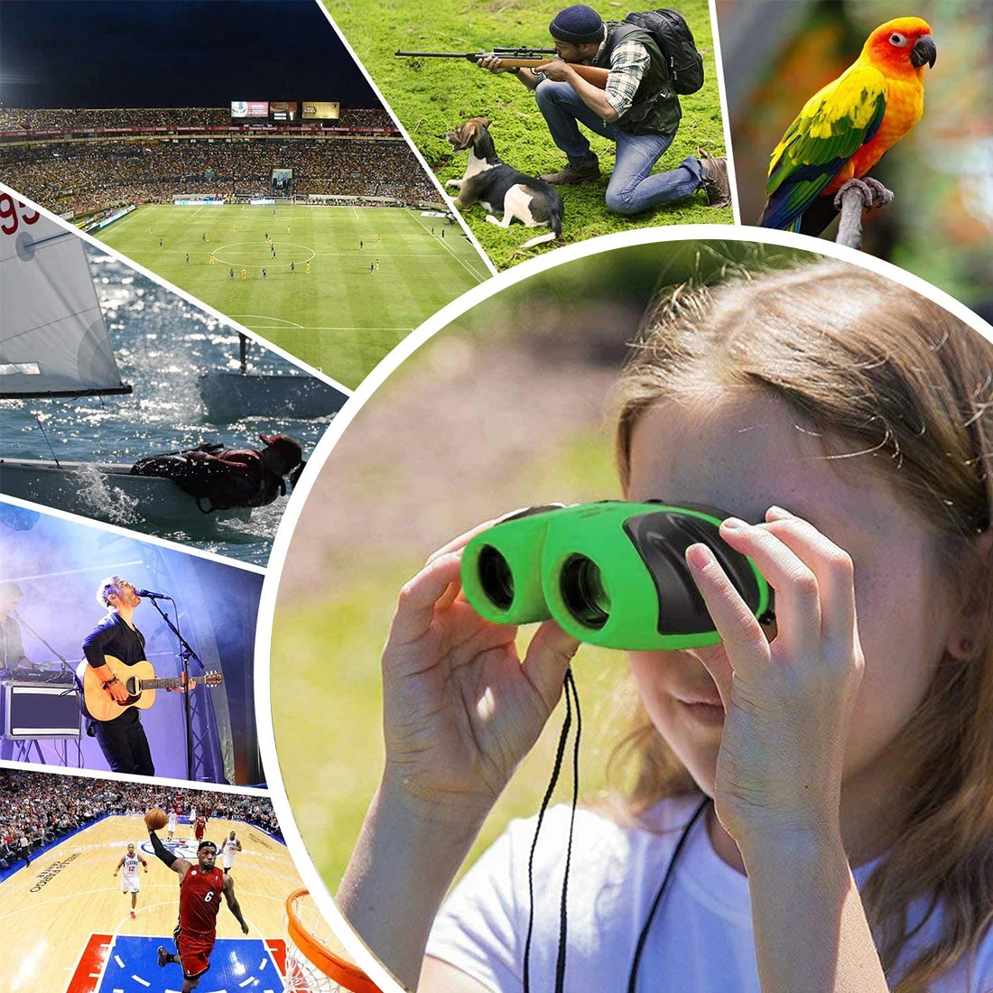 

Children's Telescope Compact High Resolution Shockproof Perfect for Outdoor Hiking Games - Best Gifts for 3-12 Years Old Kids