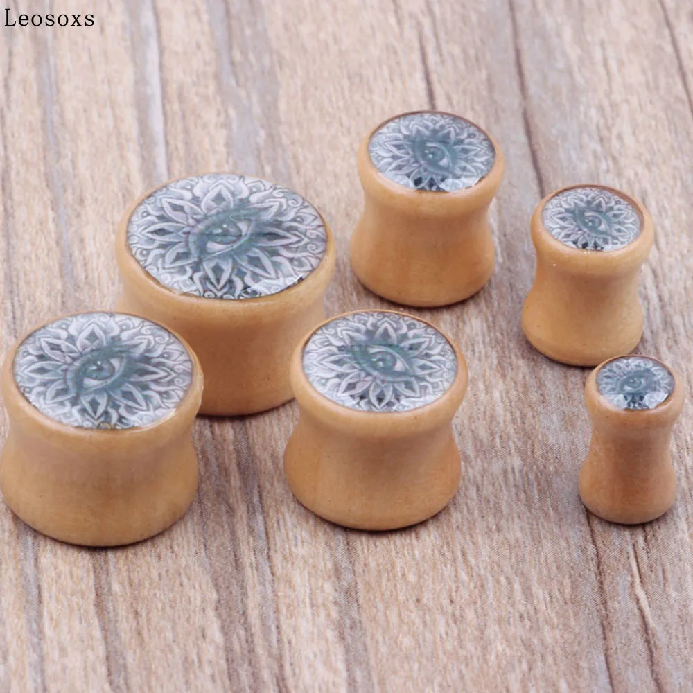 

Leosoxs 1 piece New explosion wood bone stick real ear expansion earrings piercing jewelry PLUG