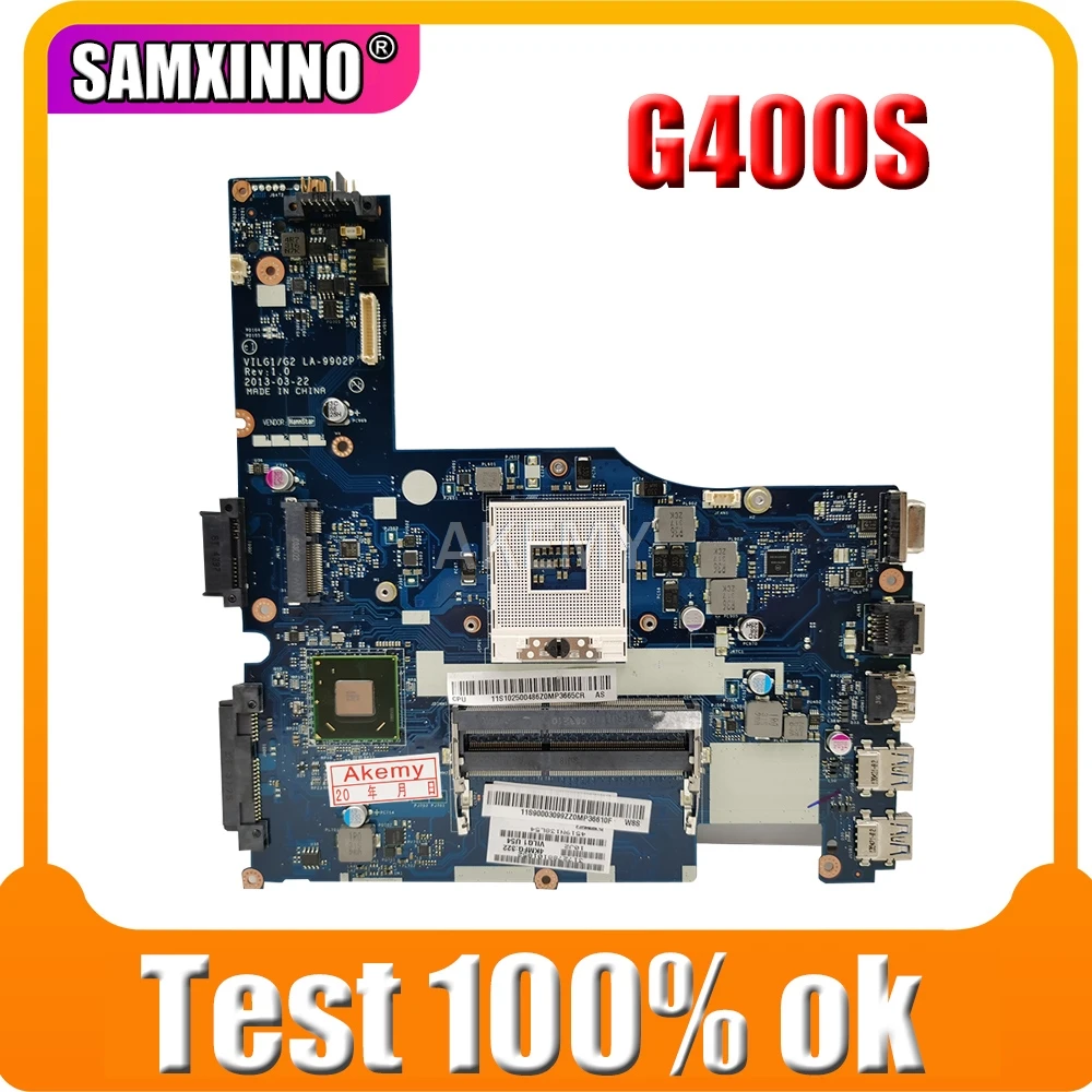 

Новая материнская плата для For Lenovo G400S jmotherboard VILG1/G2 LA-9902P 90003099 SLJ8E 14-дюймовый ноутбук VILG1/G2