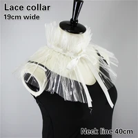 fashion jacquard net yarn bow knot lace collar ladies all match clothes decoration travel shopping business personality shawl