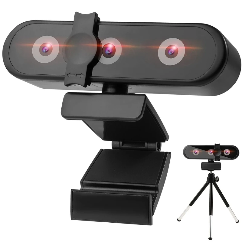 

Широкоформатная веб-камера высокой четкости 1080P со встроенным микрофоном и USB-накопителем