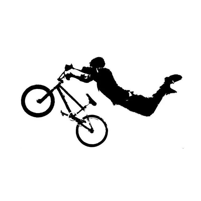 Boy Giant BMX Bike Bicycle Wall Art Sticker Decal Home DIY Decoration Mural Removable Bedroom Decor 56x102cm | Дом и сад
