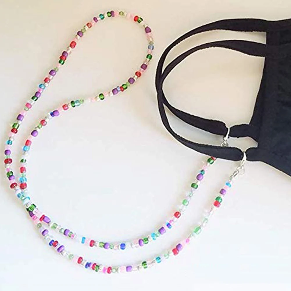Kid Women Glass Chain Face Mask Necklace Strap Non-Slip Eyeglass Holder Cord Neck Sunglass For Unisex Jewelry | Аксессуары для