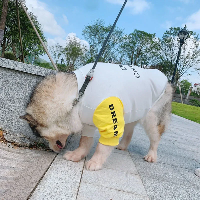 Хлопковая толстовка с капюшоном для собак одежда среднего и большого размера