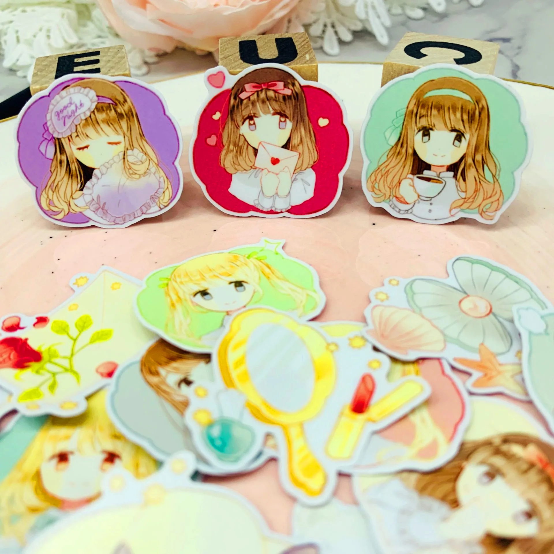 40 шт. милые аниме наклейки для детей самодельные книг на ноутбук/декоративные