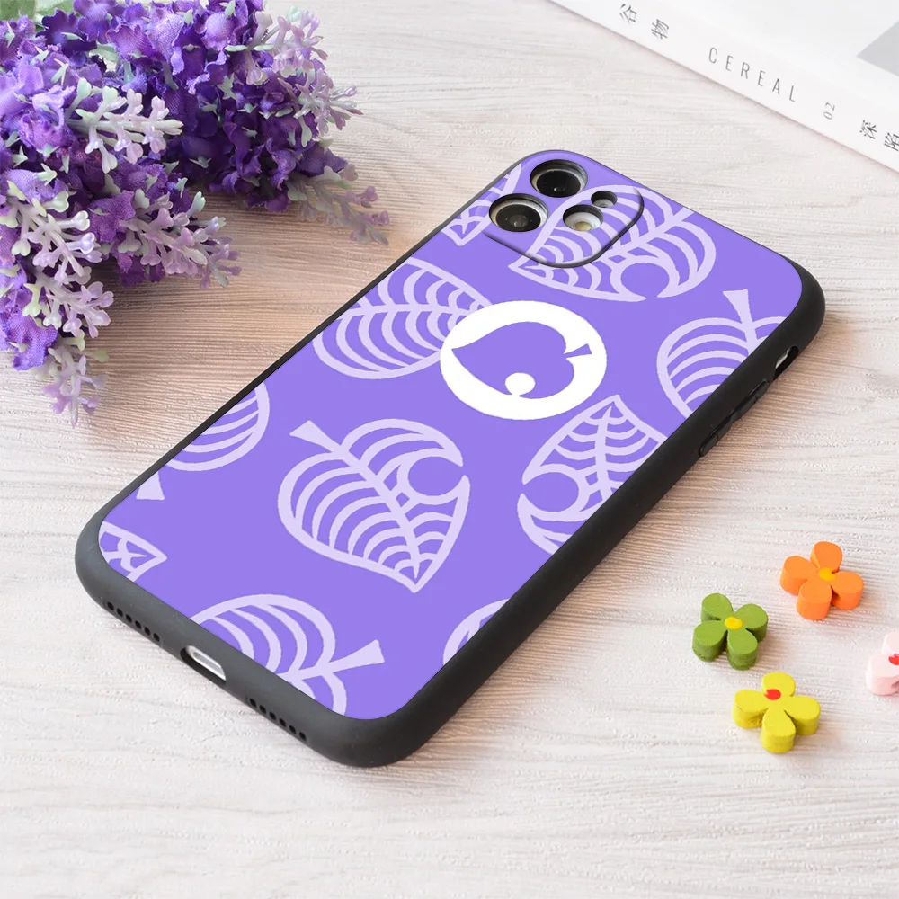 

For iPhone Purple Nook Print Soft Matt Apple Case