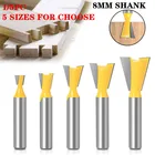 Фрезы для гравировки по дереву, хвостовик 8 мм, 1 шт.