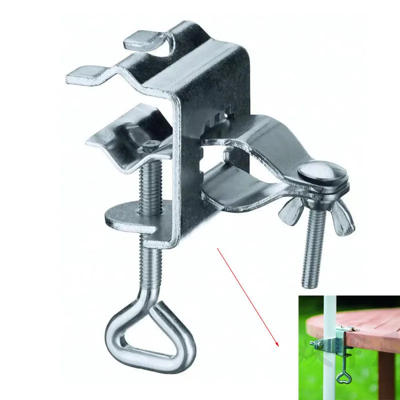 

Portable Garden Courtyard Parasol Stand Umbrella Holder Clip Outdoor Patio Beach Clamp Stable Fixed Bracket For Sun Umbrellas