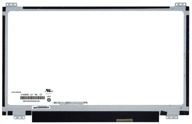 

N133BGE-L41 Rev.C3 13.3" Laptop Matrix LED LCD Screen For ASUS S300CA Slim 40 Pins Glossy HD 1366X768 Panel Replacement