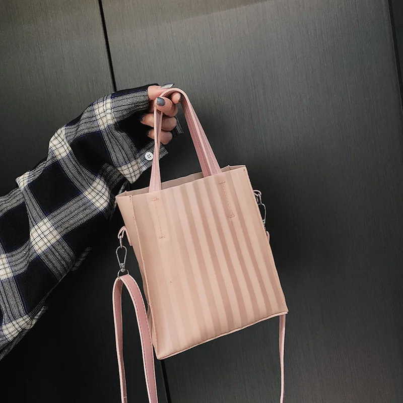 

Женская сумка-желе весна-лето 2019, новая простая модная однотонная плиссированная сумка-мессенджер через плечо