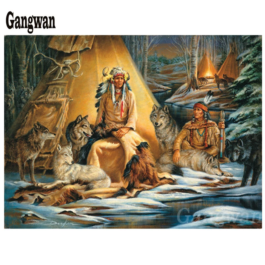 Алмазная живопись сделай сам вышивка крестиком 5D примитивная жизнь мозаика