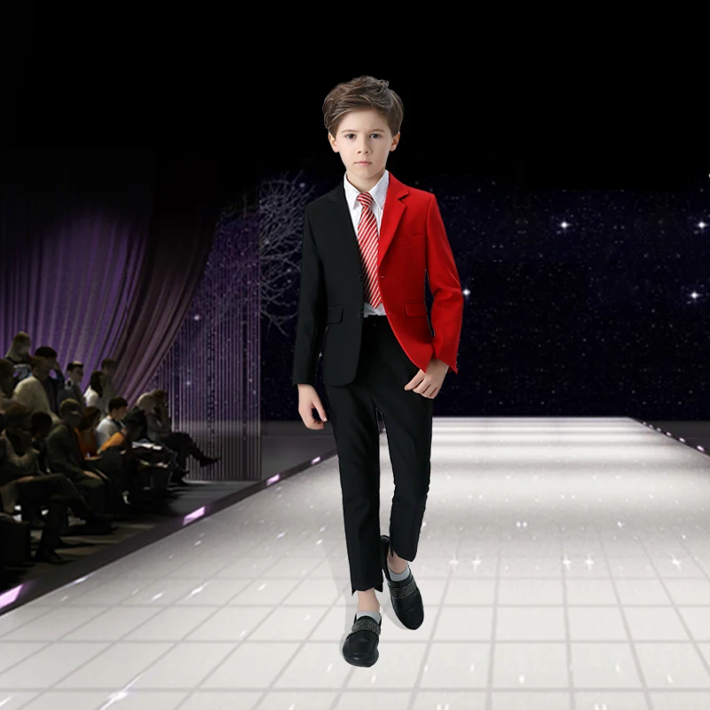 Высокое качество Новинка 2021 костюм Подиум платье личность тренд для маленьких