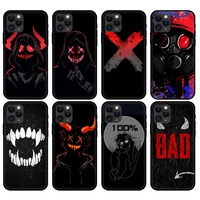 black tpu case for iphone 5 5s se 2020 6 6s 7 8 plus x 10 xr xs 11 12 mini pro max back cover devil bad boy anime