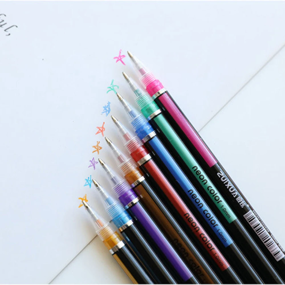 Ручки с гелевыми чернилами 12 цветов 1 0 мм |