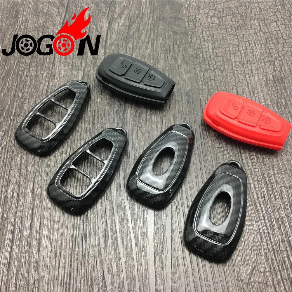 Карбоновый силиконовый чехол для ключа с дистанционным управлением смарт Ford Focus 3