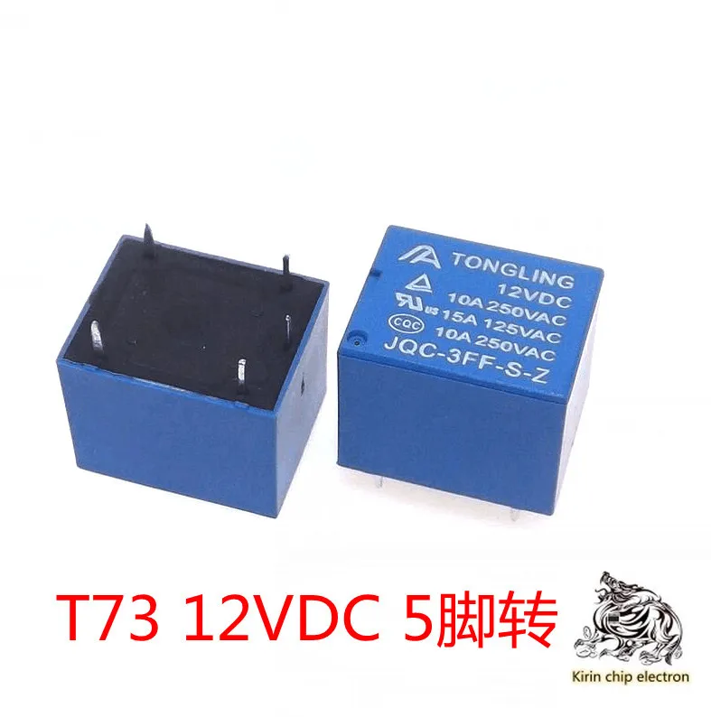 

10 PCS/LOT Relay T73SRD-12VDC-SL-C5 Foot 10A250V