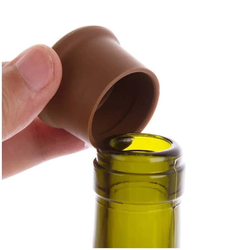 Мягкая силиконовая стеклянная крышка для бутылок цветная пробка пива вина