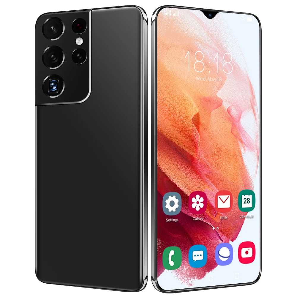 

New Arrival S21 Ultra 6.7 Inch 10 core Smartphone 16GB 512GB 32MP+50MP Camera 6800Amh Android 11 Cell Phone