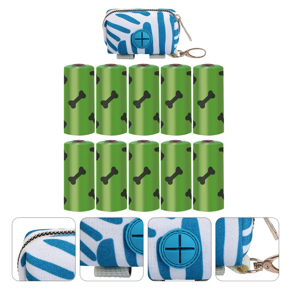 

Dog Waste Bag Dispenser with 150 Waste Bags for Outdoor Walking Running Hiking