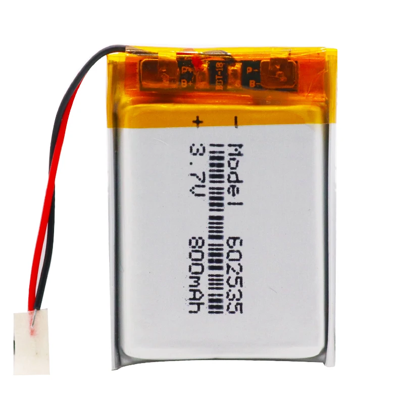 3.7V 800mAh 602535 Lithium Polymer Li-Po li ion Rechargeable Battery Lipo cells For Car DVR Tachograph Bluetooth speaker | Электроника