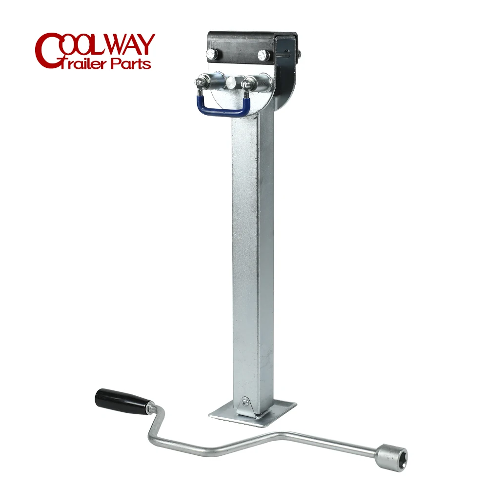 Stabilizer Legs Drop Down With Plate 600MM Caravan Parking Zinc Jacks CAP 2000KGS Camping RV Trailer Prop Stands Parts