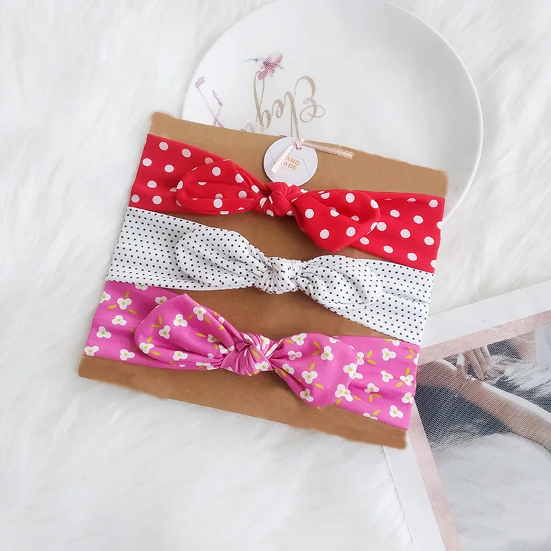 14 3Pc/Set Baby Headband For Girls Flower Rabbit Ear Baby Big Bows Turban Baby Hair Accessories For Children Girl Hairband - Цвет: 14