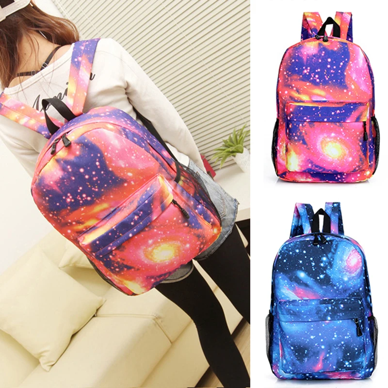 Модный креативный повседневный рюкзак с принтом галактика звезды Вселенная