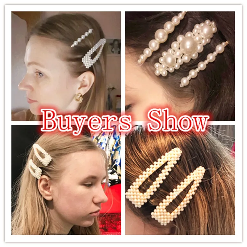 1/2 шт Металлические жемчужные заколки для волос женские аксессуары Прямая