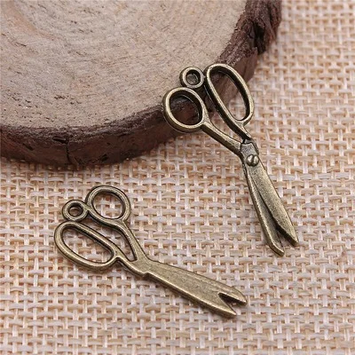 

20pcs 30mm Sewing Scissors Tibetan Antique Silver Color Sewing Scissors Charms For DIY Jewely Making