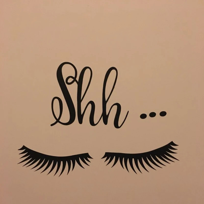 

Beautiful Eyes Eyelash Pattern Wall Sticker Girls Bedroom Door Wall Art Murals Kids Children Room Decoration