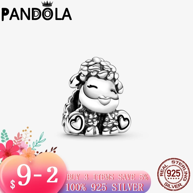 

Подлинное 925 пробы серебро Патти, подвеска в виде овечки, драгоценные бусины, подходят к оригинальным, соответственные Европейской Пандоре ...