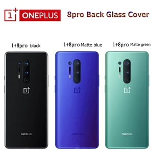 new original oneplus 8 pro battery cover back glass 8 pro 5g rear housing door replace case camera lens for 1 8pro back cover