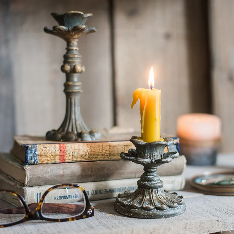 

French Classical Candlestick Home Decoration Decoration Gift European Retro Nostalgic Display Shooting Props Wedding