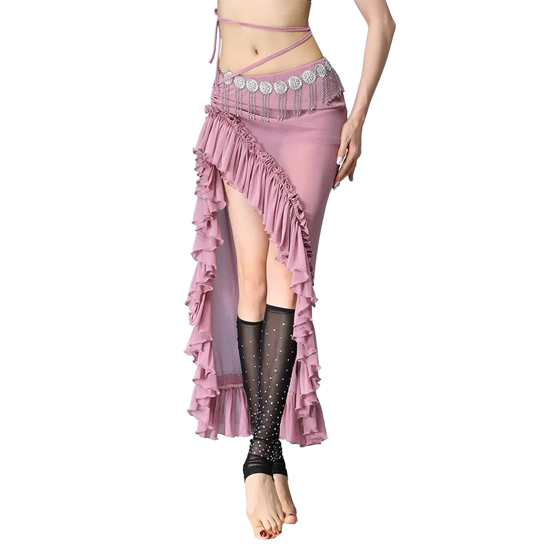 Новый костюмы для танца живота Танцы юбка фламенко Цыганская Практика одежда