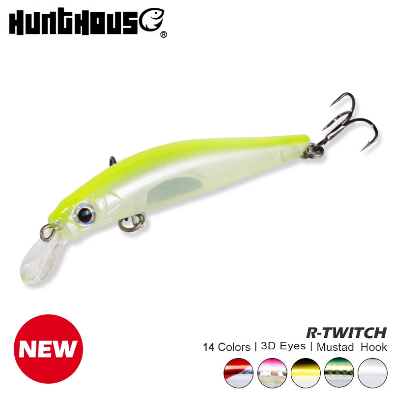 Hunthouse artist minnow морская жесткая приманка для рыбалки оседающая на дно Приманка minnow 70 мм 7 г 80 мм 8,5 г тишина для морского баса