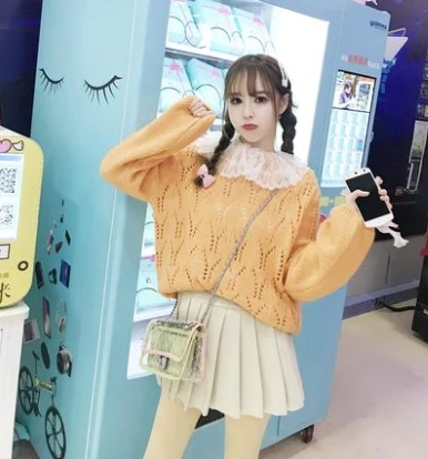 Свитер женский осенне-зимний вязаный универсальный | Женская одежда